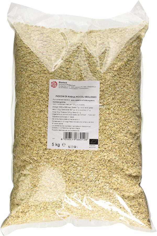 Probios Fiocchi di Avena Piccoli Bio, Confezione da 2 x 2.5 Kg - immagine 2