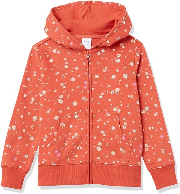 Amazon Essentials Fleece Zip-up Hoodie Sweatshirt Bambine e Ragazze