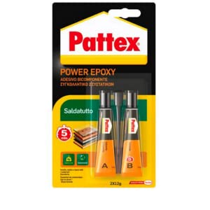 Pattex Power Epoxy Saldatutto Mix 5 Minuti, Forte Colla Epossidica