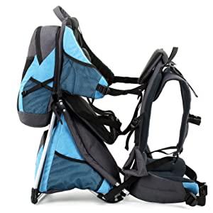 MONTIS HOOVER NEXUS, Zaino Porta Bimbo Premium, Fino a 25kg (Blu) ?? 