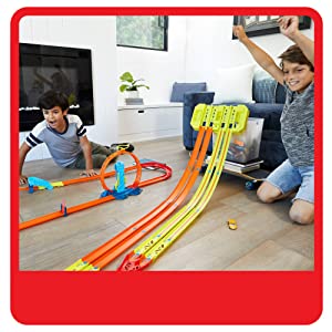 Hot Wheels Track Builder, Playset Pista Gravity Box, Giocattolo per Bambini 4+ Anni, GLC95