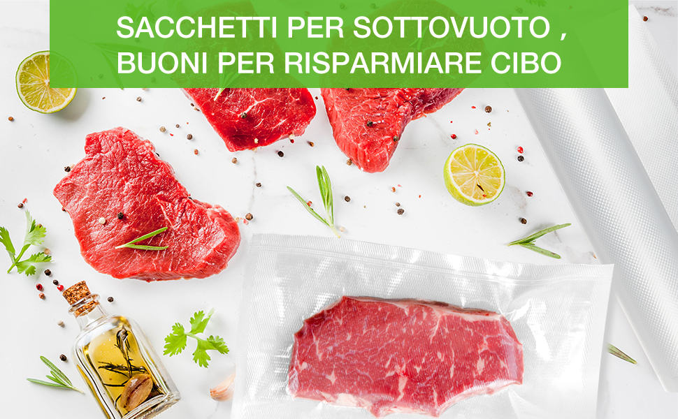 rotoli sacchetti sottovuoto alimenti rotoli x sottovuoto