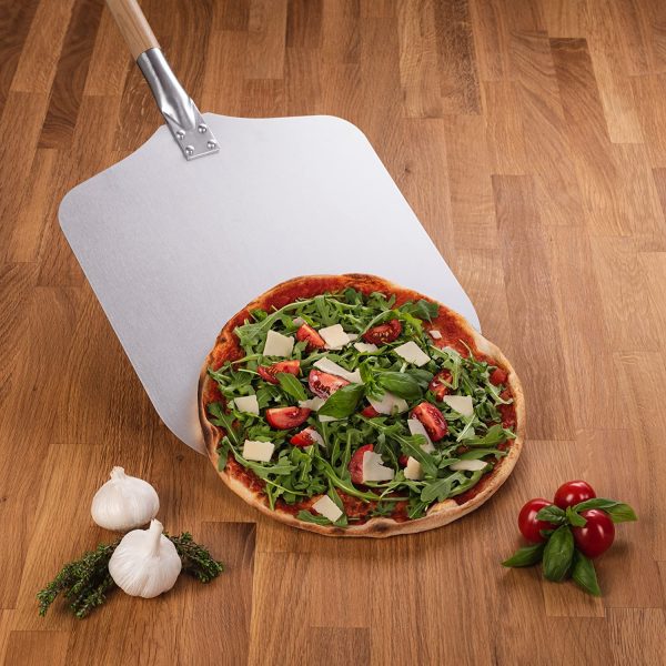 Blumtal Pala per Pizza e Pane, Manico in Legno Staccabile e Pala Pizza in Alluminio, Pala Pizza, 30,5 x 30,5 cm - immagine 8