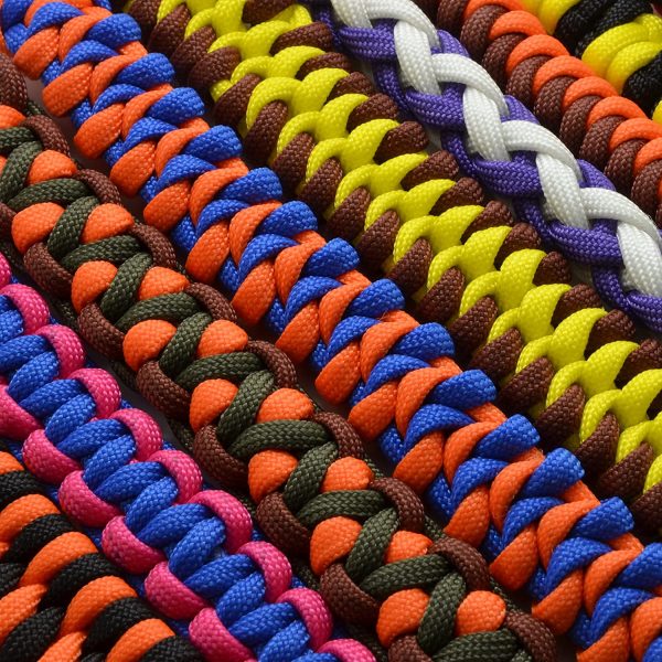 550 Paracord - Corda da paracadute a 7 fili, lunghezza complessiva: 30 m, colore: Rosso - immagine 8