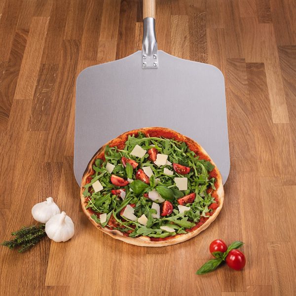 Blumtal Pala per Pizza e Pane, Manico in Legno Staccabile e Pala Pizza in Alluminio, Pala Pizza, 30,5 x 30,5 cm - immagine 2