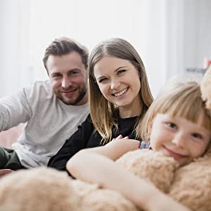 Foto Famiglia Felice Tessuto Antiacaro Morbido E Resistente Adatto Per Tutta La Famiglia