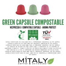 green capsule compostabili