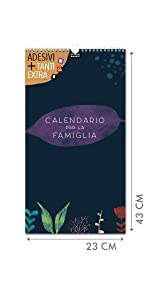 Planner da parete Calendario per famiglie 