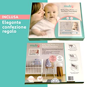 cornice bimbo con impronta braccialetto nascita idde regalo nascita originali