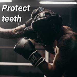 Parafango bifacciale Boxing Protezioni per denti Denti Protettore dentale Boxe Protezioni Gear