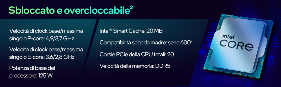 Processore Intel Core i5-12600K di dodicesima generazione per sistemi desktop