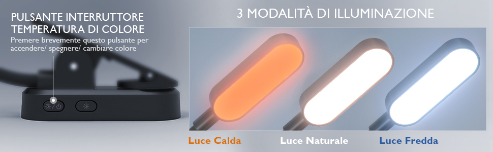 Lampada da Lettura con Pinza