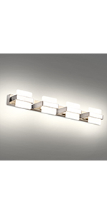 Temgin Applique da Bagno LED 3 Luce Lampada Specchio Bagno Luce per Trucco 24W