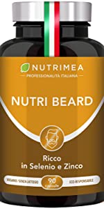 Nutri Beard Zinco Selenio Barba benessere uomo