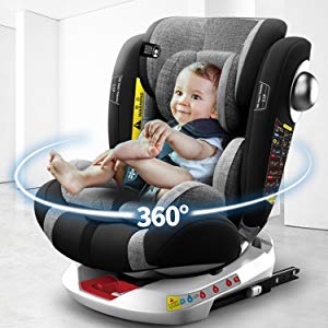 Star Ibaby Onboard Seggiolino Auto Girevole 0-36kg, 360??, Isofix