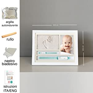 kit impronte neonato nascita con porta bracciali di nascita