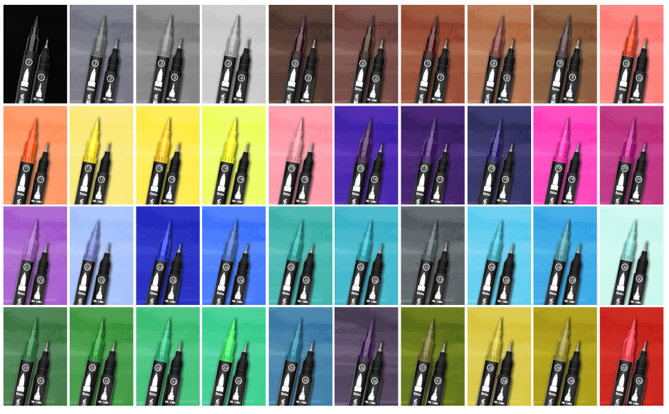 Set di penne a doppia punta