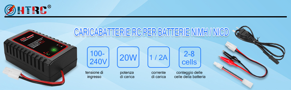 caricabatterie rc nimh