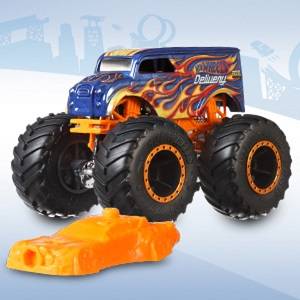 Hot Wheels Monster Truck in scala 1:64, Veicolo Singolo a Sorpresa, FYJ44