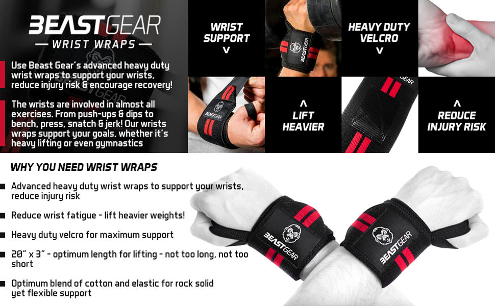 Polsiere Panca Prss Bear Grip sollevamento pesi body building palestra polsiere supporti cinghie