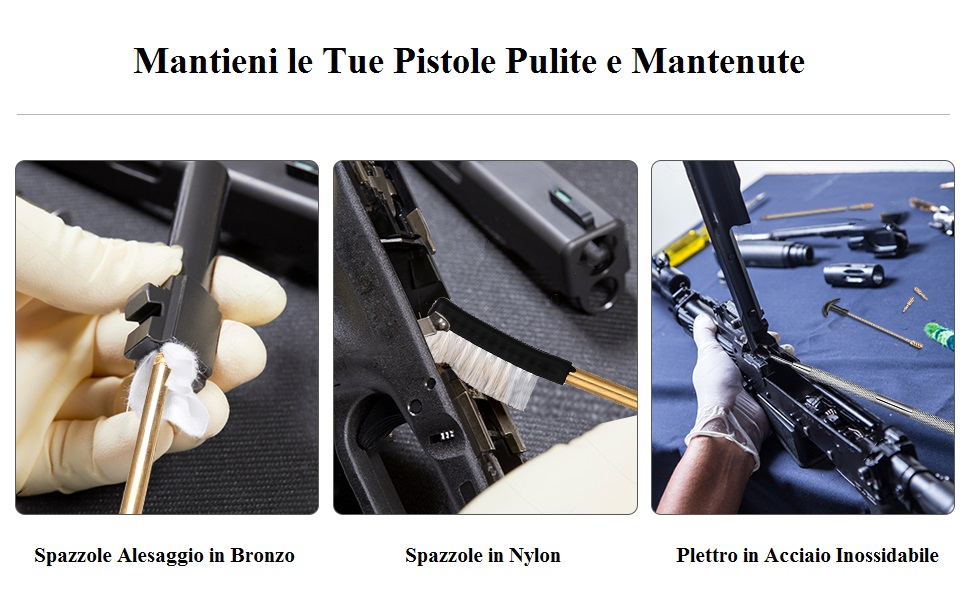  Kit di Pulizia per Pistola 