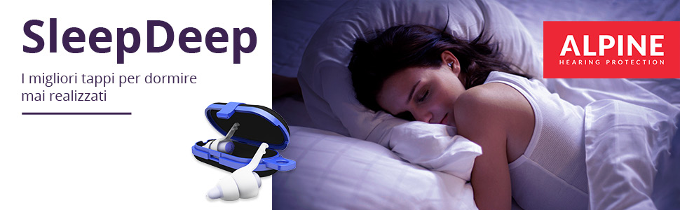 I tappi per le orecchie Alpine SleepDeep sono i migliori tappi per le orecchie per dormire