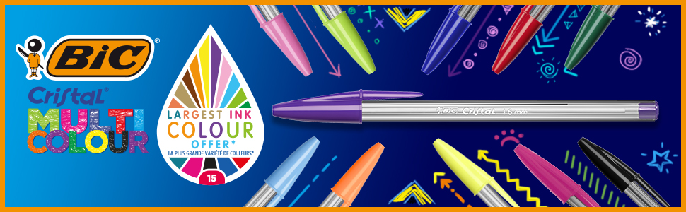 BIC Cristal Multicolour top banner