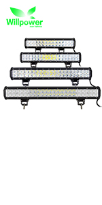 30/56/81/107/132 cm Doppia Fila Barra Led