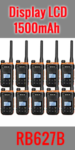 Retevis RB627B Walkie Talkie con Display LCD