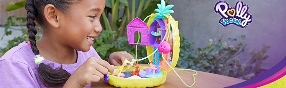 Polly Pocket Cofanetto Borsetta dei Segreti Ananas