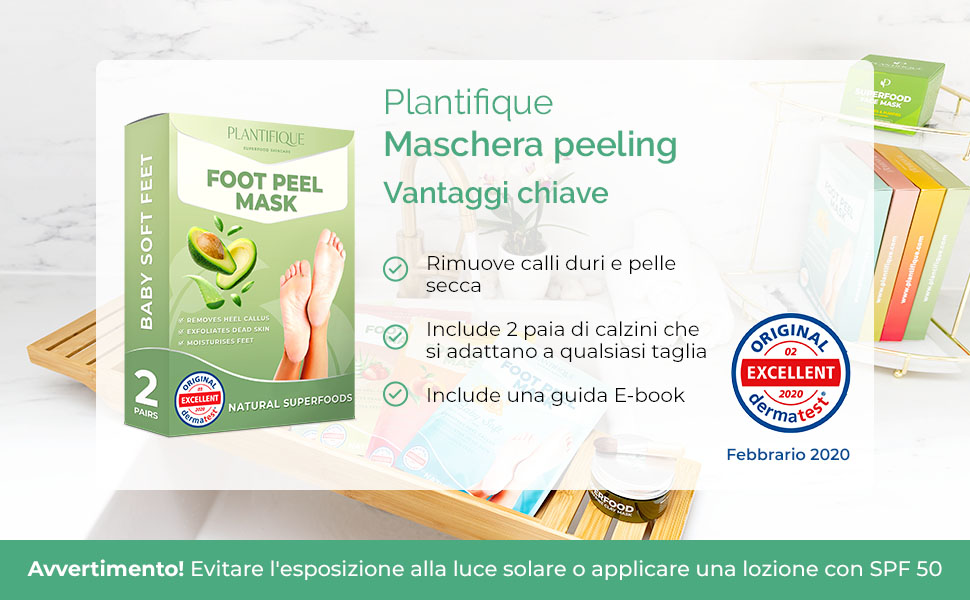 maschera peeling per piedi