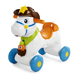 chicco, rodeo, cavalcabile, gioco, prima infanzia