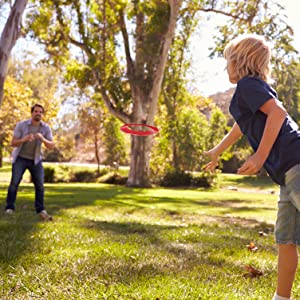 Wurfring Frisbee Wurfscheibe PHIBER-SPORTS Geburtstagsgeschenk Kinder Kunststoff weich wurf-spiel 2