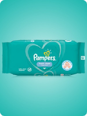 Scopri le salviette Pampers Fresh Clean.