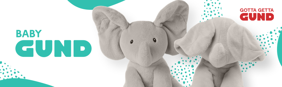 Flappy, elefante, peluche, peluche interattivo, elefante peluche, gund, elefante interattivo, bubu