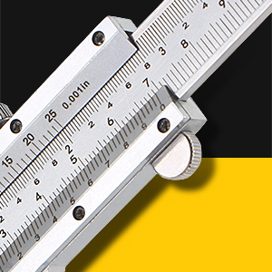 The thumb wheel of vernier caliper is fixed which can not be slide like digital caliper. 