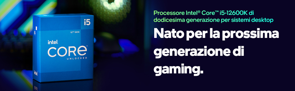 Processore Intel Core i5-12600K di dodicesima generazione per sistemi desktop