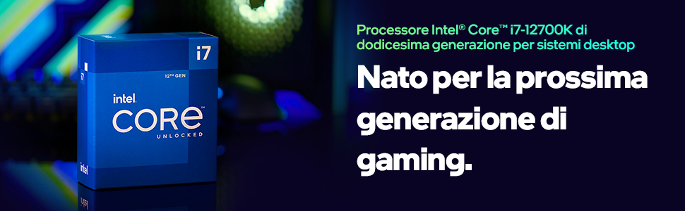 Processore Intel Core i7-12700K di dodicesima generazione per sistemi desktop