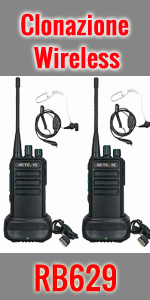 Retevis RB629 Walkie Talkie con Clone Wireless