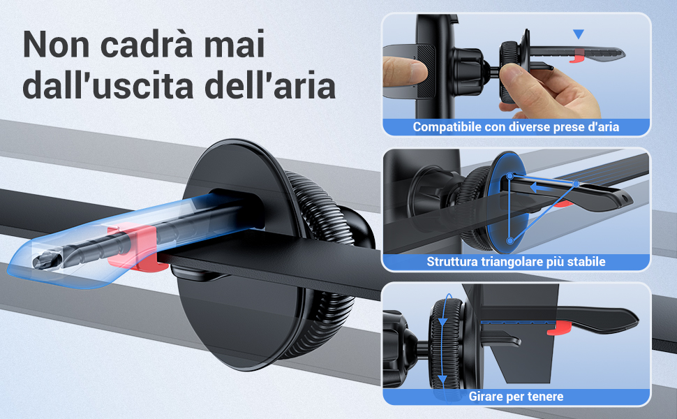 Porta Supporto Cellulare Telefono Smartphone da Auto per iPhone Samsung Huawei Motorola