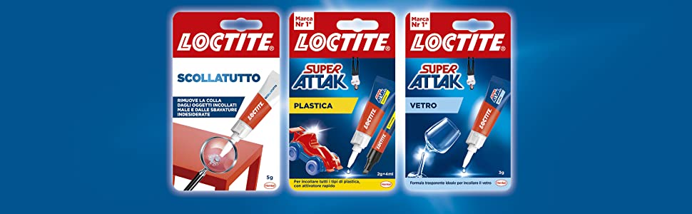 Loctite rimuove super attak gamma completa scolla tutto elimina etichette