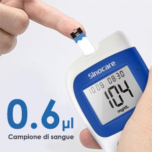 sinocare strisce glicemia diabetes test kit glucosio monitoraggio della glicemia