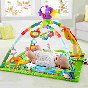 Fisher- Price Palestrina del Tucano con 3 Modi per Giocare, Musica, Luci e Suoni, Tappetino Lavabile