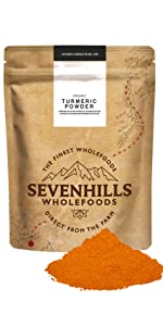 Sevenhills Wholefoods Polvere Di Curcuma Crudo Bio