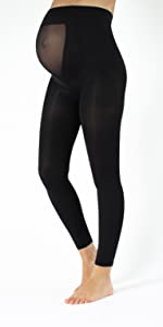 Leggings premaman 100 DEN microfibra