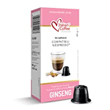 Caff?? al Ginseng Italian Coffee in capsule compatibili Nespresso