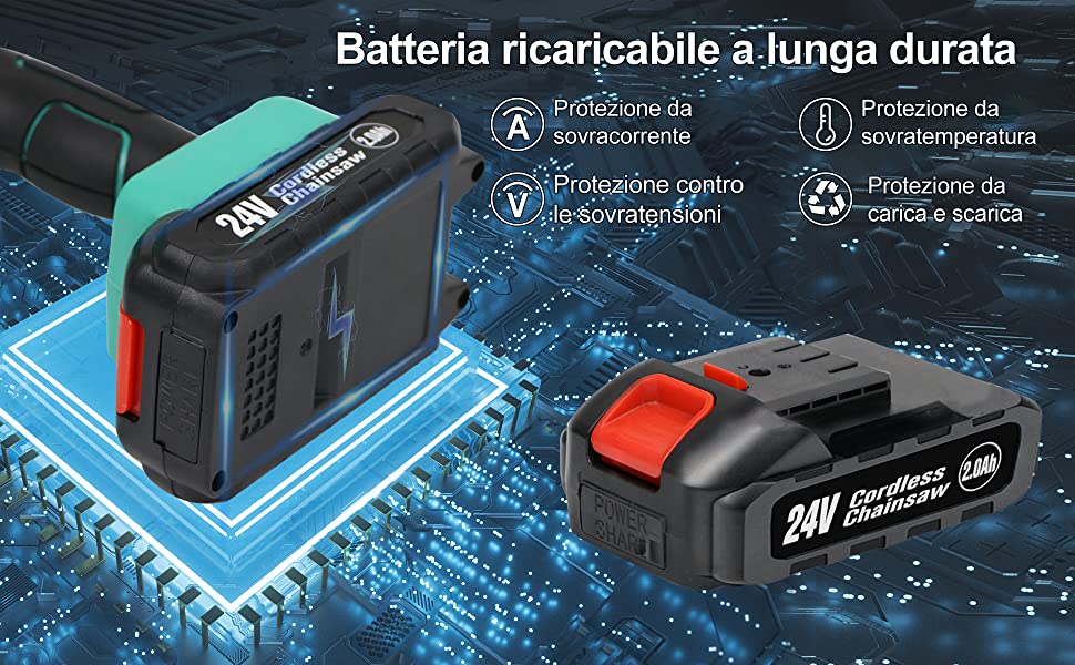 Mini Motosega a Batteria