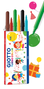 Giotto, pennarelli, turbo color, party, feste, regalini, bambini