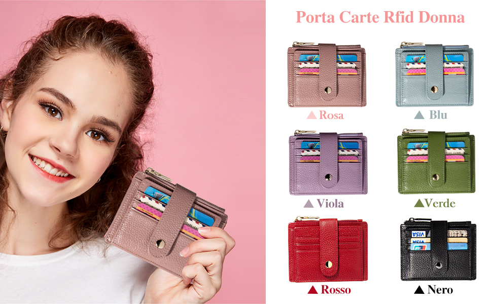 Porta Carte Rfid Donna