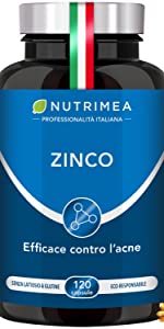 Zinco contro acne e impurit?? integratore alimentare cicatrizzazione nervo ottico antiossidante